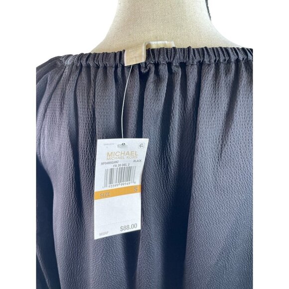 Michael Michael Kors Long Sleeve Handkerchief Hem Boho Top NWT S - Picture 4 of 11